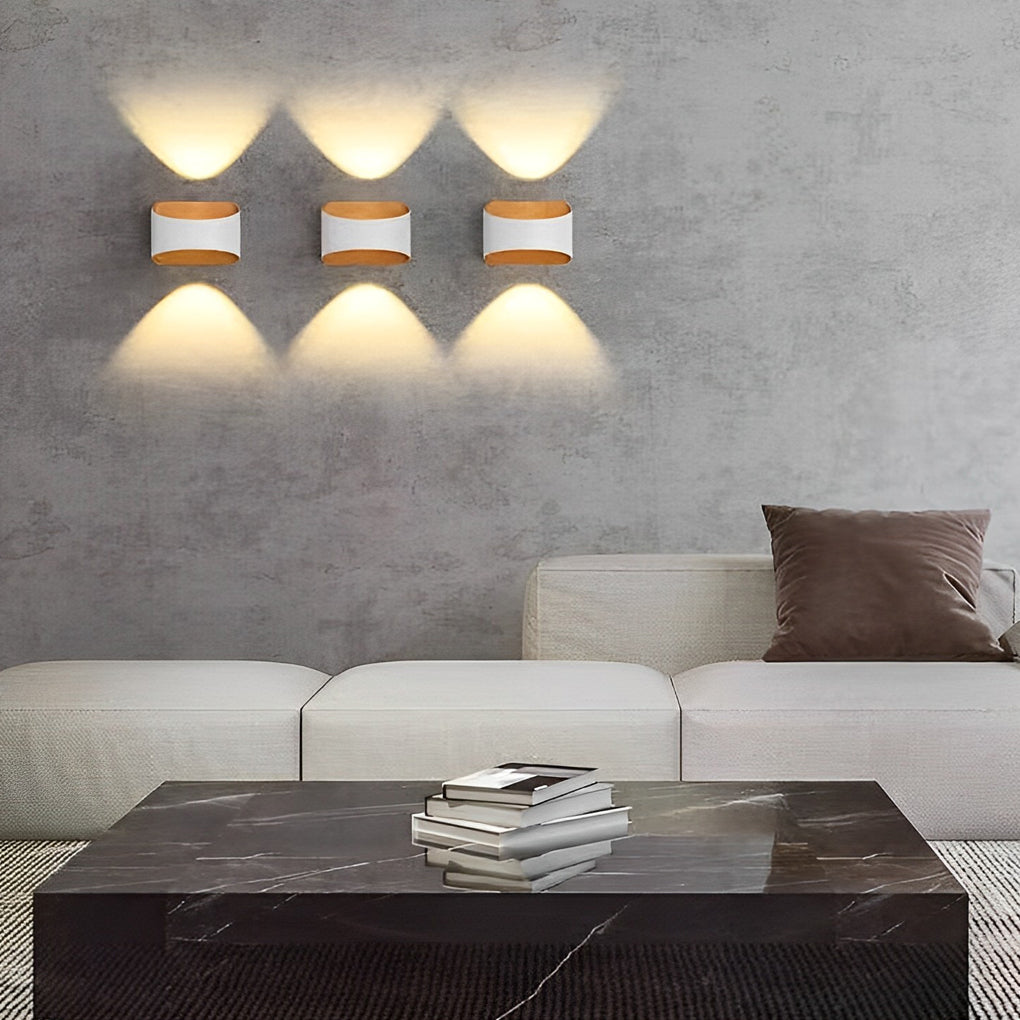 Unique Up and Down Lighting LED Waterproof Modern Exterior Wall Lights | Dazuma