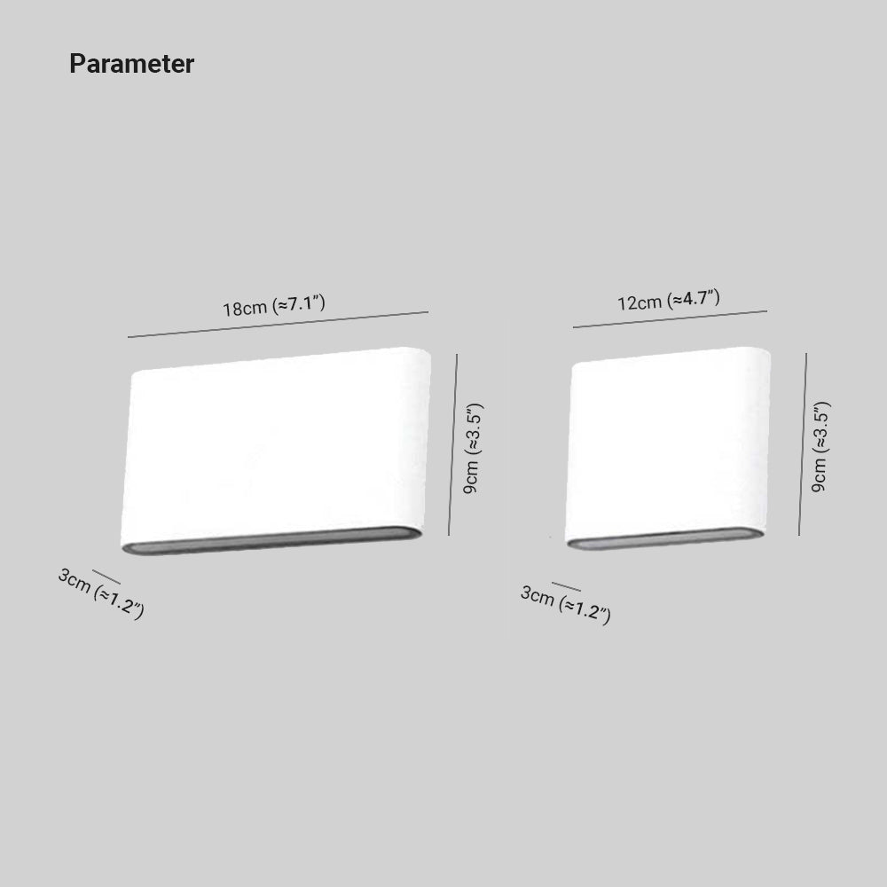 Ray Modern Rectagulart Metal Outdoor Wall Lamp - Letslighting