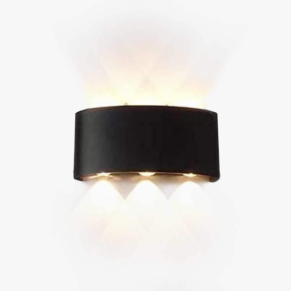 Ray Modern Rectangular Metal Outdoor Wall Lamp Water-Wave - Letslighting