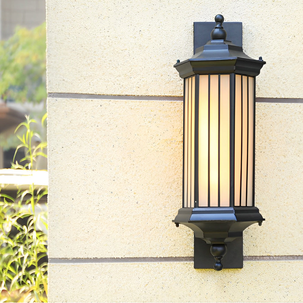 Retro Creative Outdoor Waterproof Black Modern Exterior Wall Lights | Dazuma