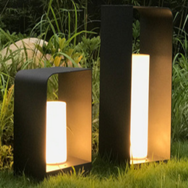 Ray Minimalist Cuboid Candle Outdoor Floor Lamp Garden - Lamp Outdoor