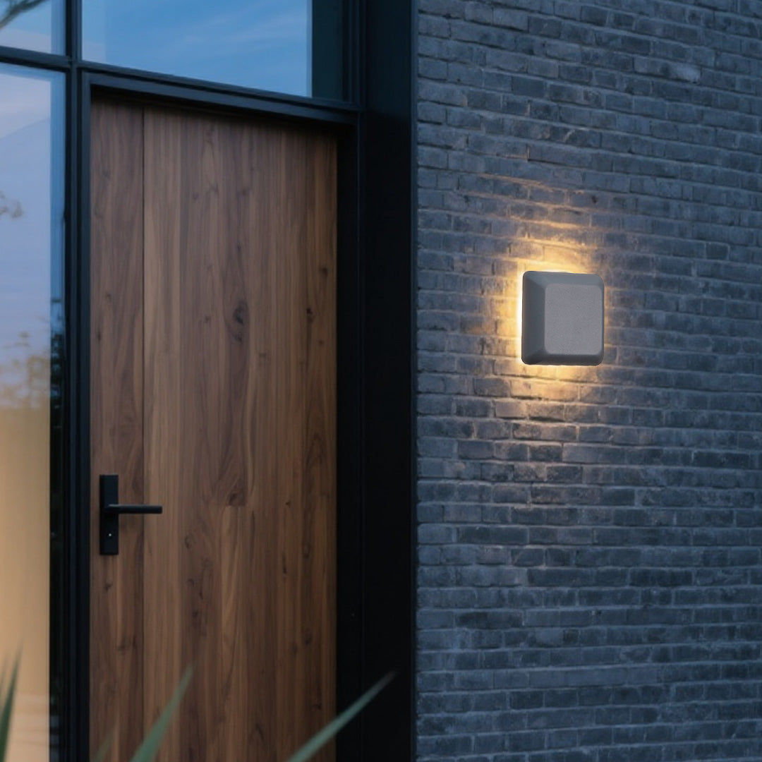 Waterproof Outdoor Wall Light Die-cast Aluminum Minimalist Geometric style