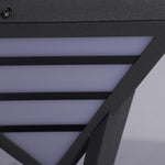 Geometric Aluminum Waterproof LED Black Modern Outdoor Light Pillar Lamp - Dazuma