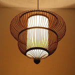 2-Tiers Bubble Dark Brown Moroccan Pendant Light with a Large Central Light - Lamp Outdoor