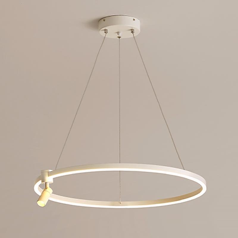 Simple Linear Modern Chandeliers Adjustable Angle Spotlight Circle Chandelier - Lamp Outdoor