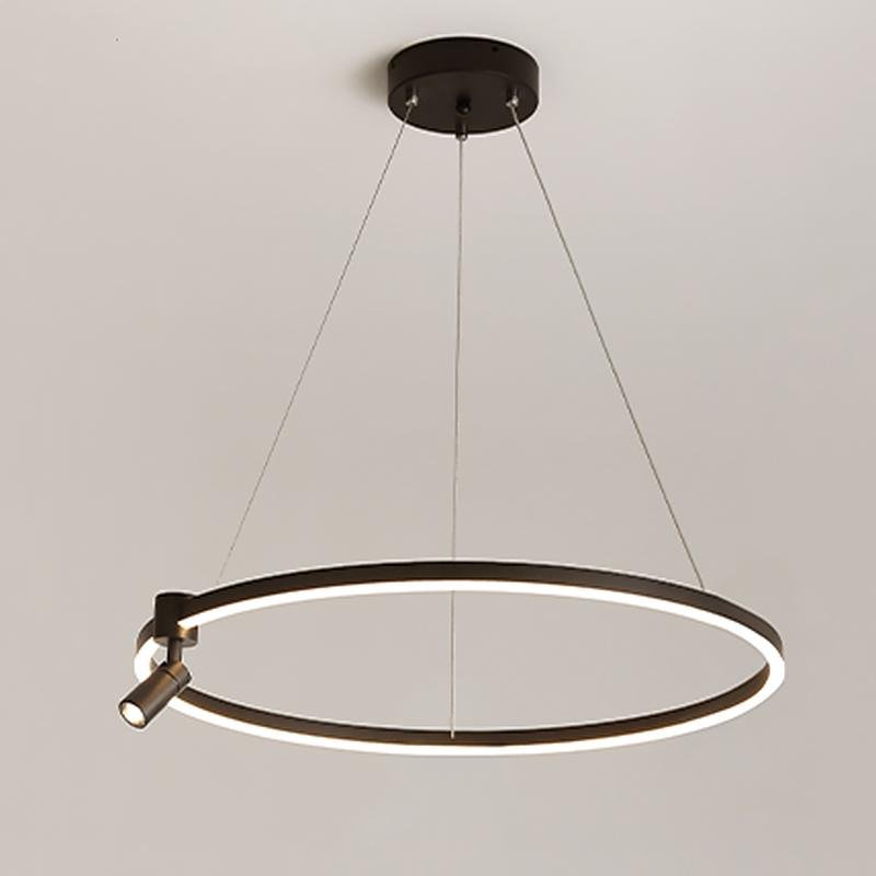 Simple Linear Modern Chandeliers Adjustable Angle Spotlight Circle Chandelier - Lamp Outdoor