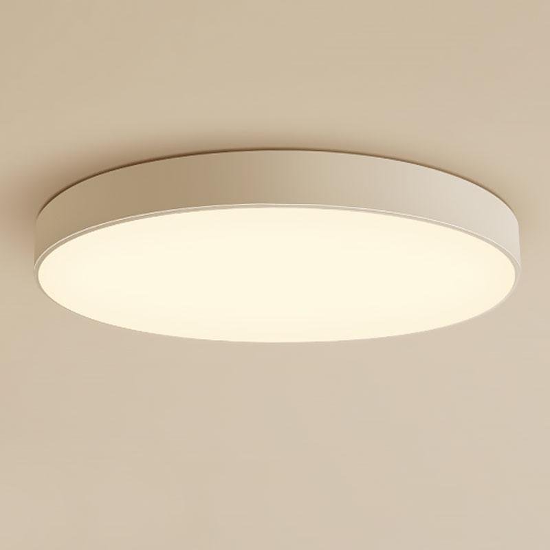 16'' Round Dimmable Modern Flush Mount Lighting with Remote - Lamp Outdoor