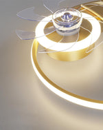 Kids Ceiling Fans with Lights Remote Round Flush Mount Ceiling Fans with LED lights - Lamp Outdoor