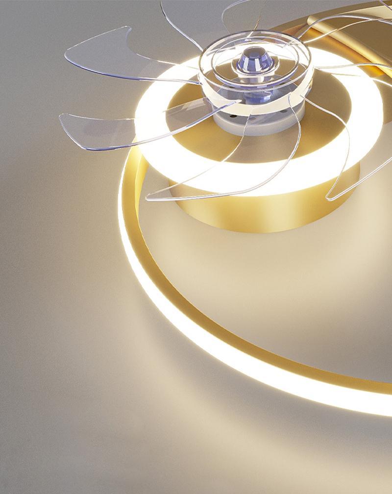 Kids Ceiling Fans with Lights Remote Round Flush Mount Ceiling Fans with LED lights - Lamp Outdoor