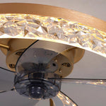 Daphne Circular Rustic Metal Flush Mount Ceiling Fan - Lamp Outdoor