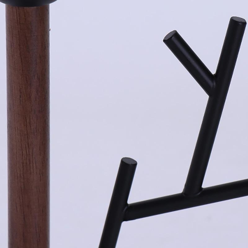 16 inch Vintage Rustic Tree Branch US Plug Table Lamp with Fabric Drum Shade - Lamp Outdoor