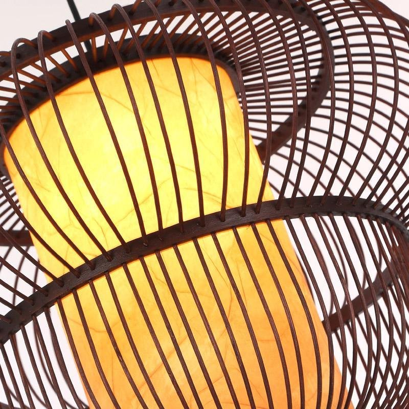 2-Tiers Bubble Dark Brown Moroccan Pendant Light with a Large Central Light - Lamp Outdoor