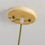Dome Light Pendant Bamboo Pendant Light With a Seethrough Middle Area - Lamp Outdoor