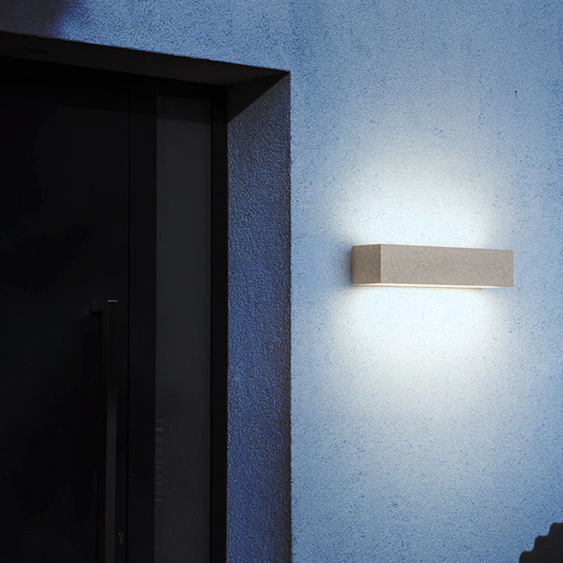 Arisha Modern Design Rectangular LED Outdoor Wall Lamp Garden Courtyard Corridor - Letslighting