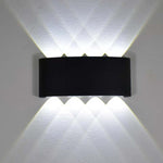Ray Modern Rectangular Metal Outdoor Wall Lamp Water-Wave - Letslighting