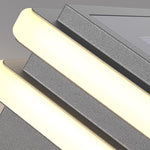Architectural cube lighting installation on stone steps creating dramatic pathway illumination and visual interest