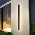 Arisha Ripple Minimalist Linear LED Outdoor Wall Lamp Metal Garden Corridor Balcony - Letslighting