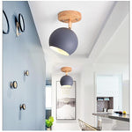 Semicircular Metal LED Rustic Adjustable Pendant Lights Ceiling Lights - Lamp Outdoor