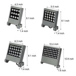 Aluminium Square LED Flood Light, 12W/18W/24W/36W - Lamp Outdoor