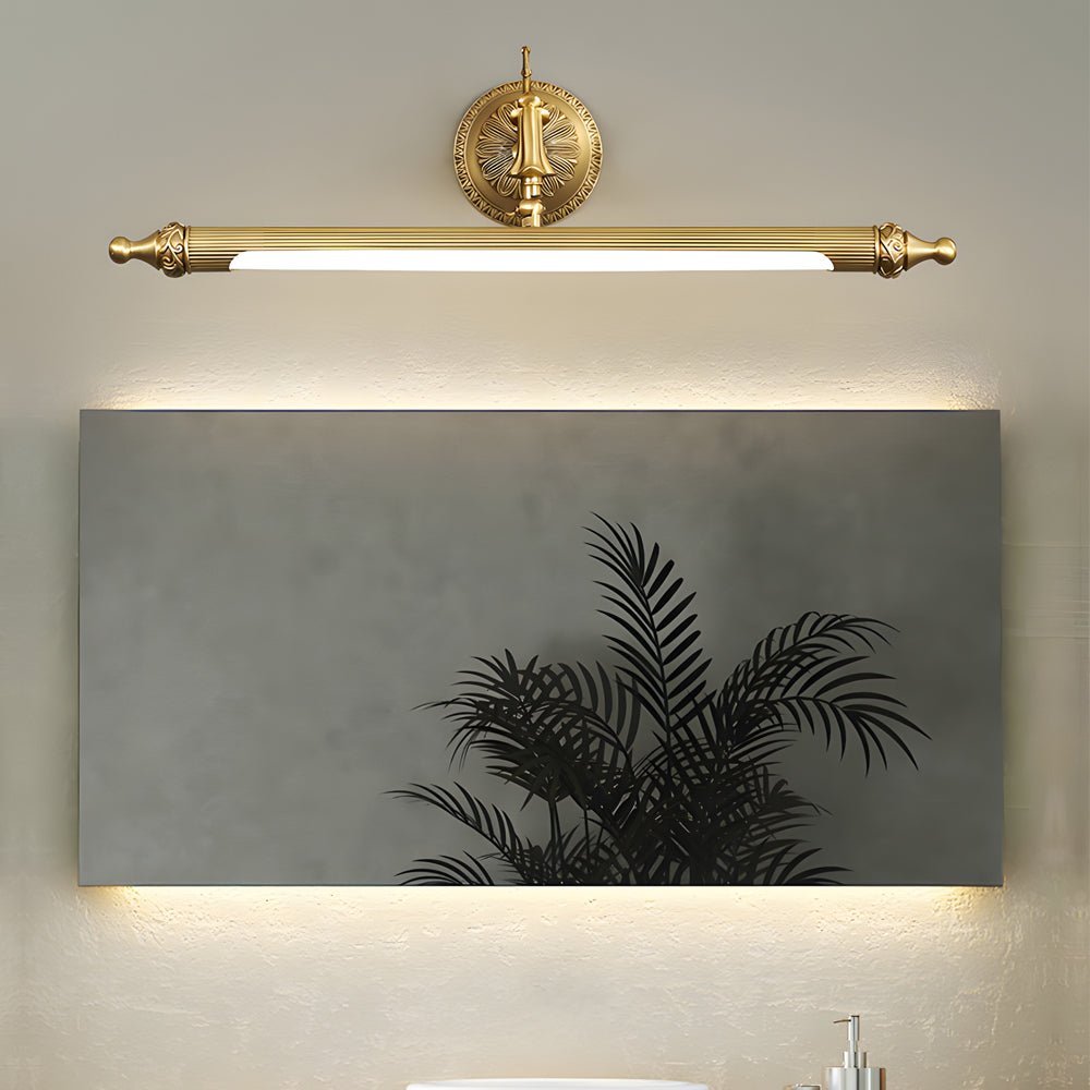 Antique Gold 180° Rotatable LED Bathroom Vanity Light with Adjustable Ambiance - Lamp Outdoor
