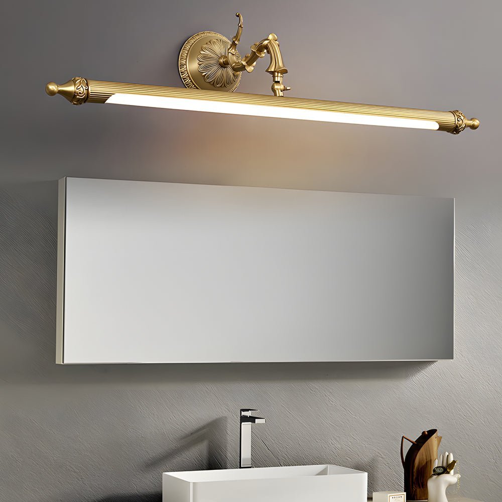 Antique Gold 180° Rotatable LED Bathroom Vanity Light with Adjustable Ambiance - Lamp Outdoor
