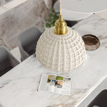 Artistic Semi Globe Ceramic Copper Pendant Light Modern Pendant Lighting - Lamp Outdoor