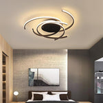 30 Inch Swirls Circle Abstract LED Flush Mount Ceiling Light - Lamp Outdoor