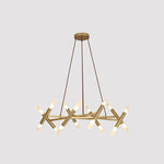 Creative Metal Design 16-Lights LED Industrial Chandeliers Hanging Lamp - Lamp Outdoor