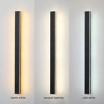Arisha Ripple Minimalist Linear LED Outdoor Wall Lamp Metal Garden Corridor Balcony - Letslighting