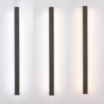 Arisha Sleek Minimalist Rimless Linear Metal Outdoor Wall Light - Letslighting