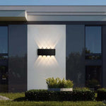 Ray Modern Rectangular Metal Outdoor Wall Lamp Water-Wave - Letslighting
