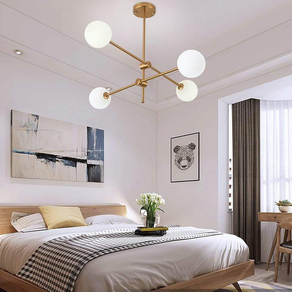 Geometrical Sputnik Chandelier Gold Master Bedroom Chandelier - Lamp Outdoor