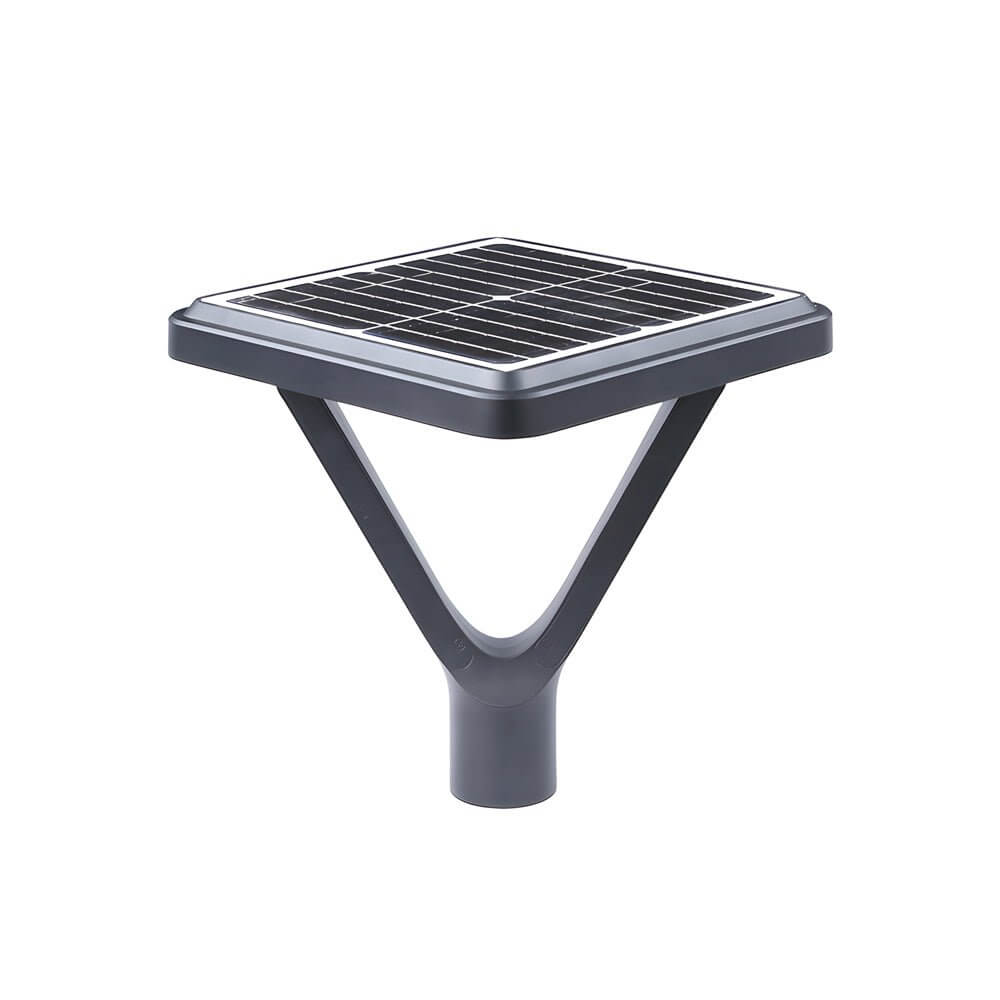 Black LED Solar Lamp Post and Pole Street Lights - Lamp Outdoor