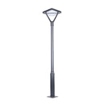Black LED Solar Lamp Post and Pole Street Lights - Lamp Outdoor