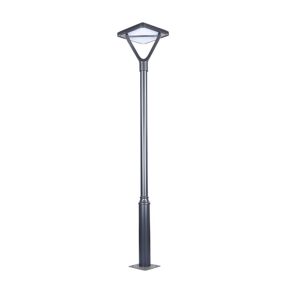 Black LED Solar Lamp Post and Pole Street Lights - Lamp Outdoor