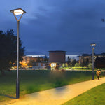 Black LED Solar Lamp Post and Pole Street Lights - Lamp Outdoor