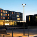 Black LED Solar Lamp Post and Pole Street Lights - Lamp Outdoor