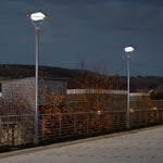 Black LED Solar Lamp Post and Pole Street Lights - Lamp Outdoor