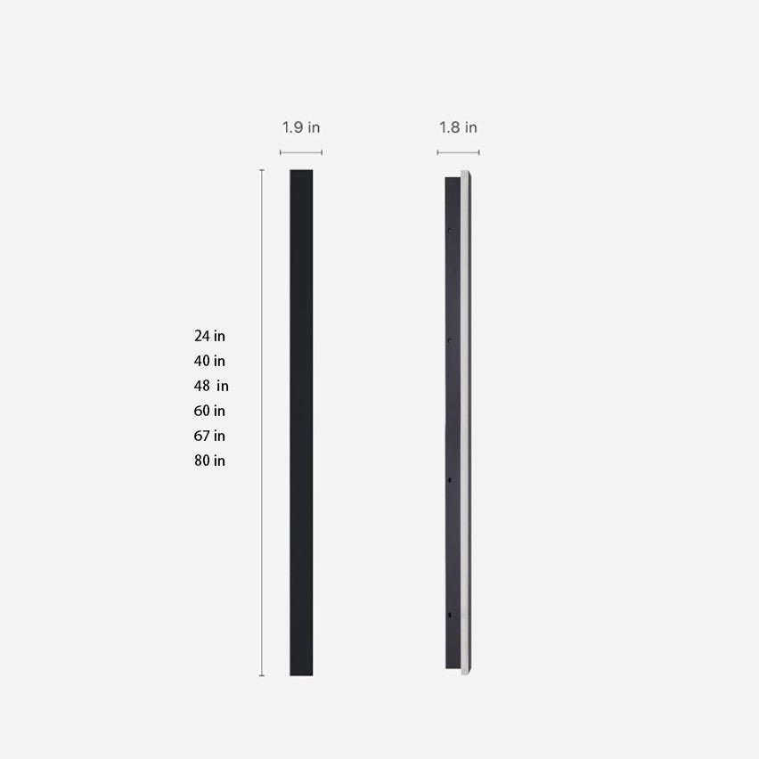 Black Long LED Linear Lights Wall Lights Outdoor LED Lighting - Lamp Outdoor