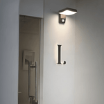 Black Motion Sensor Outdoor Wall Light - Rotatable