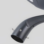 Black Round Modern Outdoor LED Solar Post Street Light - Lamp Outdoor