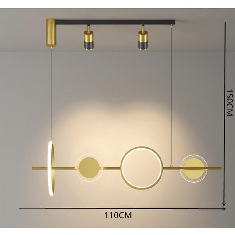 Artistic Circles Linear LED Modern Chandeliers Kitchen Pendant Lighting - Lamp Outdoor