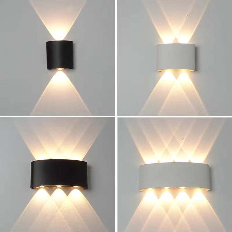 Ray Modern Rectangular Metal Outdoor Wall Lamp Water-Wave - Letslighting