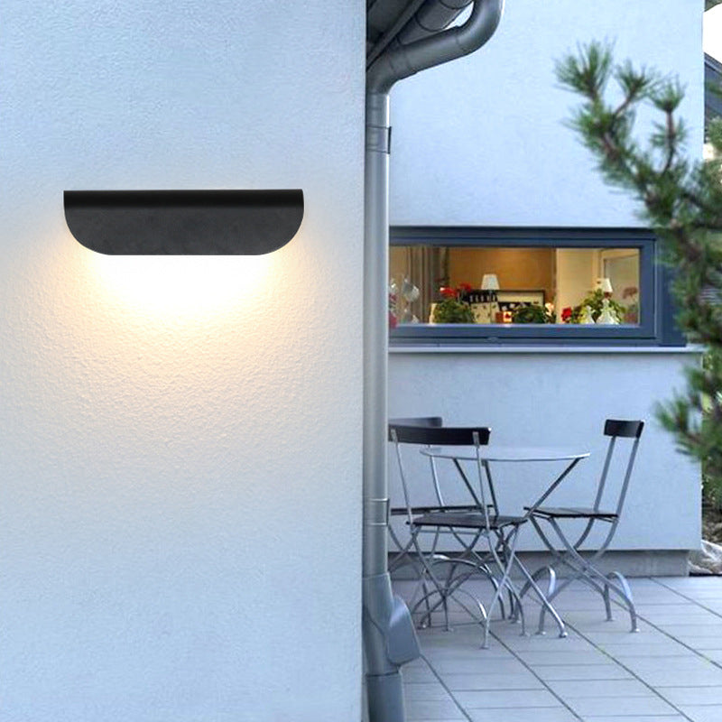 Ray Modern Curved Waterproof LED Outdoor Wall Lamp Metal Garden Corridor - Letslighting