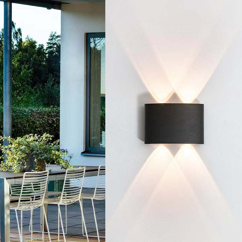 Ray Modern Rectangular Metal Outdoor Wall Lamp Water-Wave - Letslighting