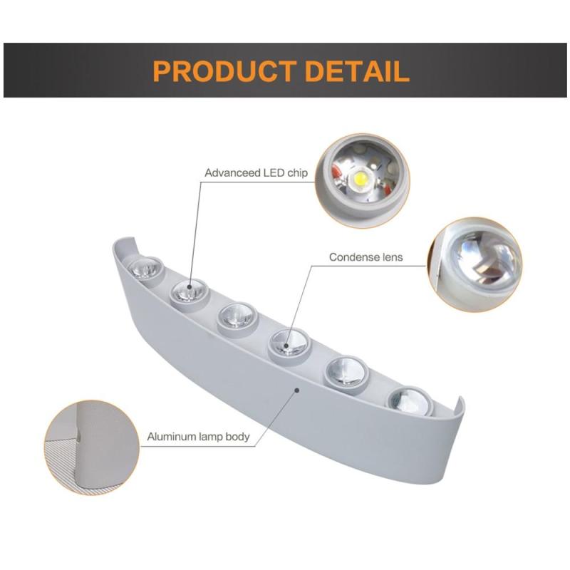 Ray Modern Rectangular Metal Outdoor Wall Lamp Water-Wave - Letslighting
