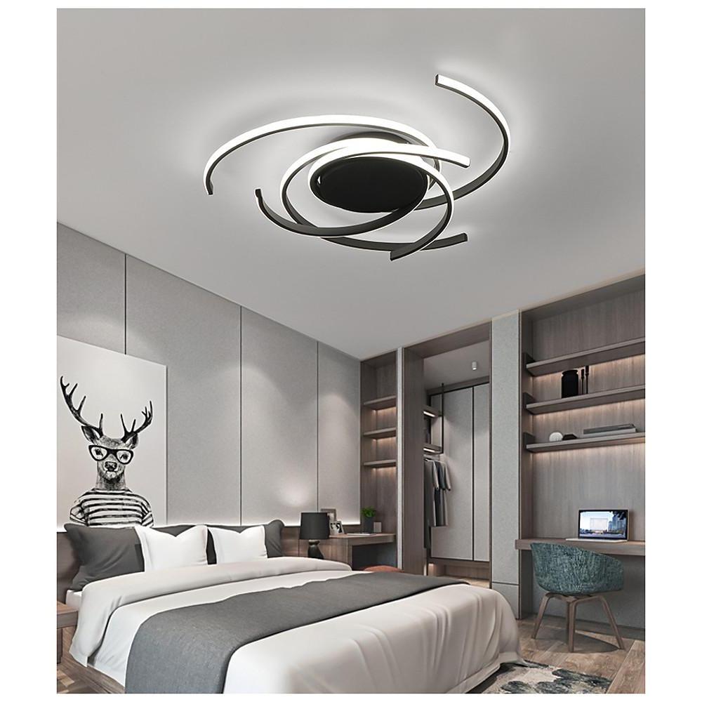 30 Inch Swirls Circle Abstract LED Flush Mount Ceiling Light - Lamp Outdoor