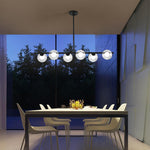 Nordic Style Modern Design Sphere Chandelier Metal Glass Ceiling Light 6 Bulbs - Lamp Outdoor