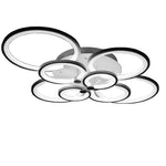 Elegant Semi Flush Mount Ceiling Lights with Unique Overlapping Rings - Lamp Outdoor