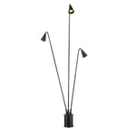 Classic Industrial Black Multi - Head LED Floor Lamp